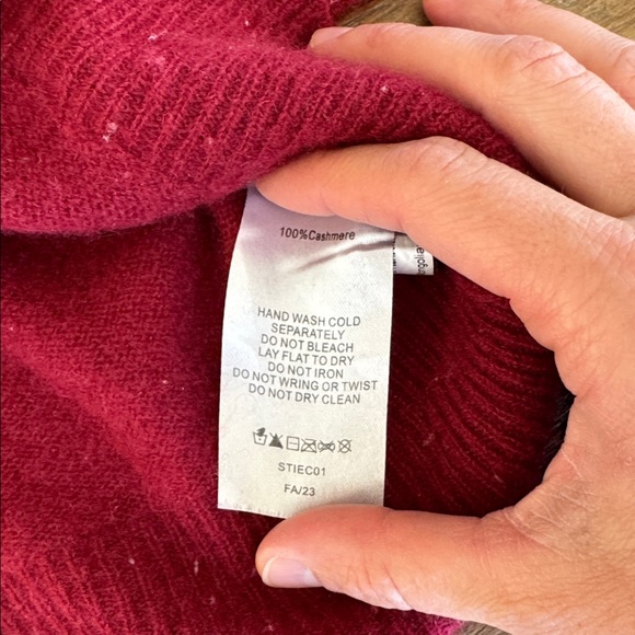 Quince Women's Crimson Boatneck Sweater - Picture 4 of 4